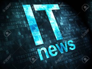 News concept: IT News on digital background