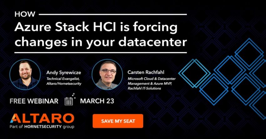 How Azure Stack HCI is forcing changes in your datacenter – free webinar