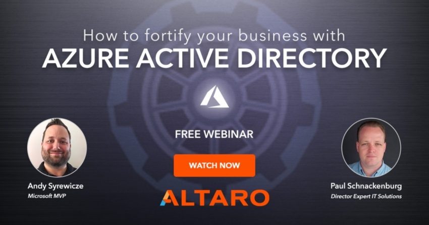 Free Webinar: Azure Active Directory