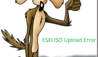 esxi upload error