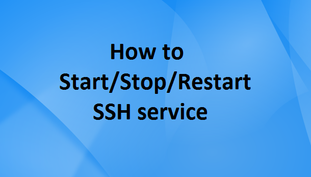 How do I restart sshd on Linux ?